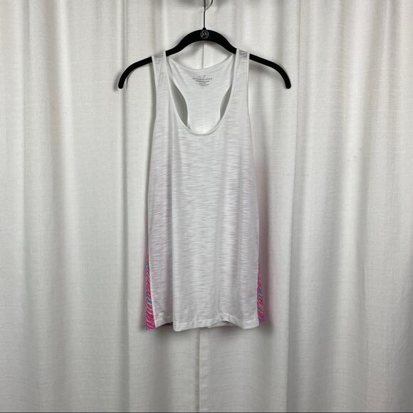 Vineyard Vines Performance White Painted Whale Tail Swing Tank Sz.S - Picture 1 of 10